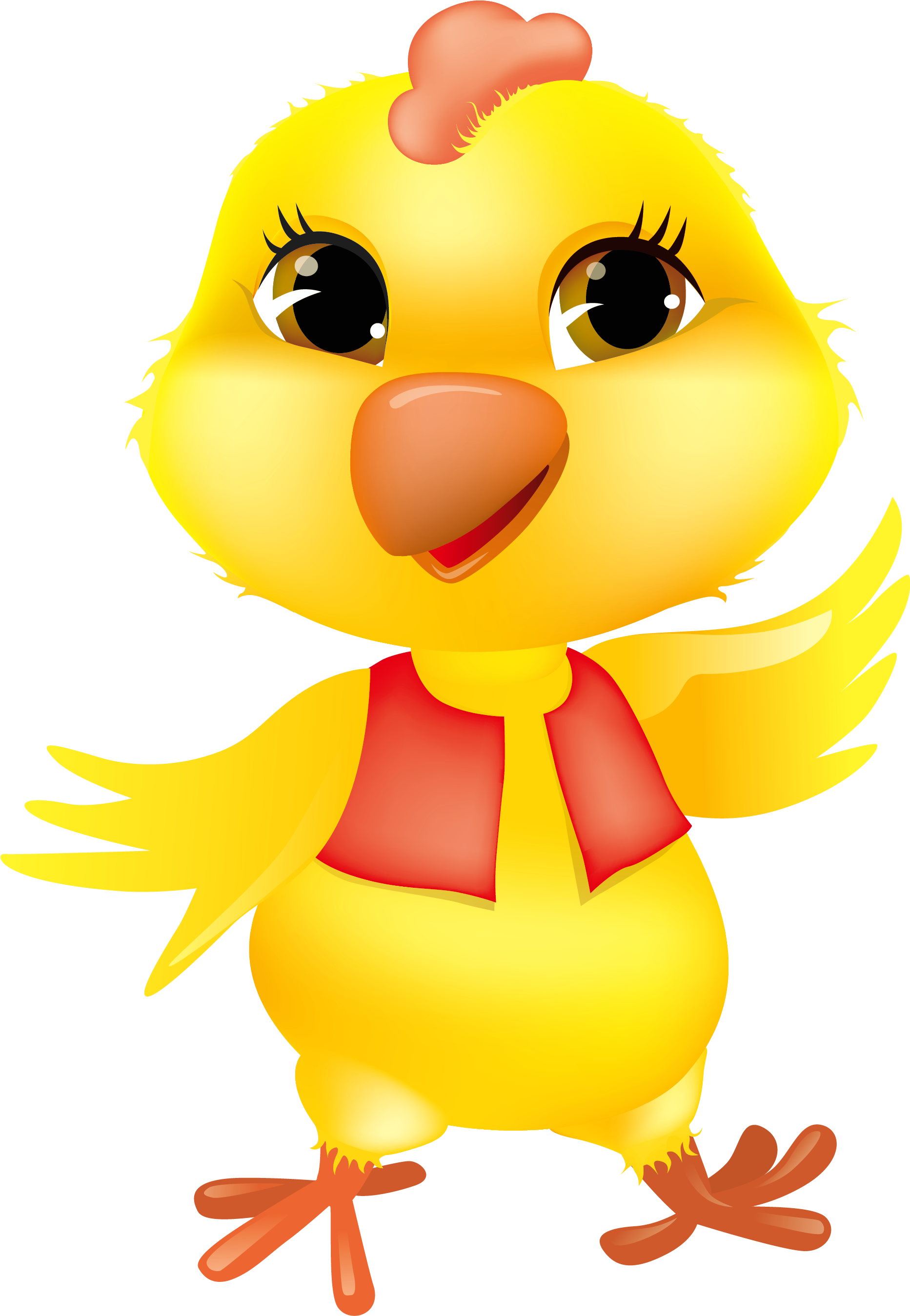 Cute Cartoon Chick Illustration