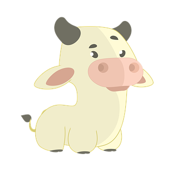 Cute Cartoon Cow Illustration