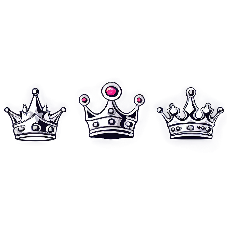 Cute Cartoon Crown Drawing Png 06132024