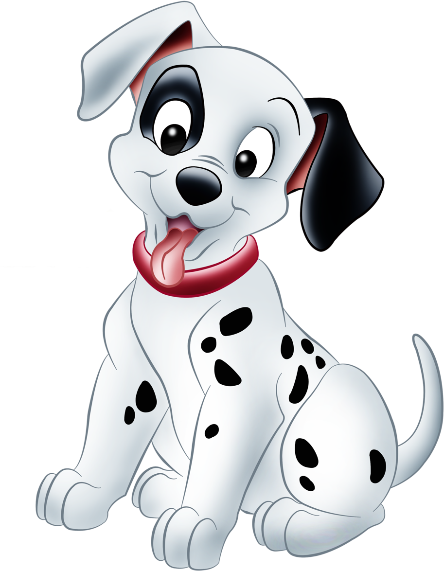 Cute Cartoon Dalmatian Puppy