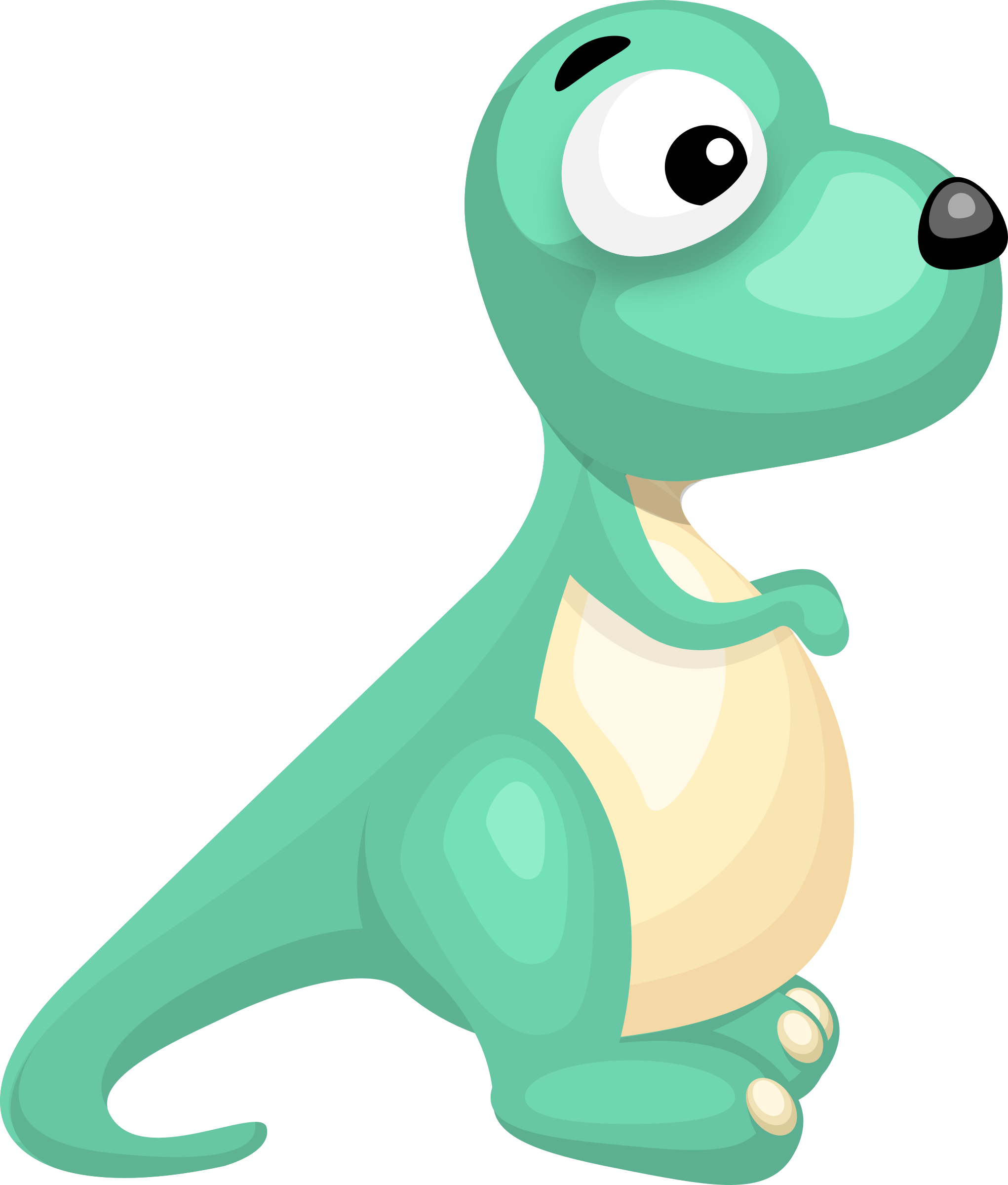 Cute Cartoon Dinosaur