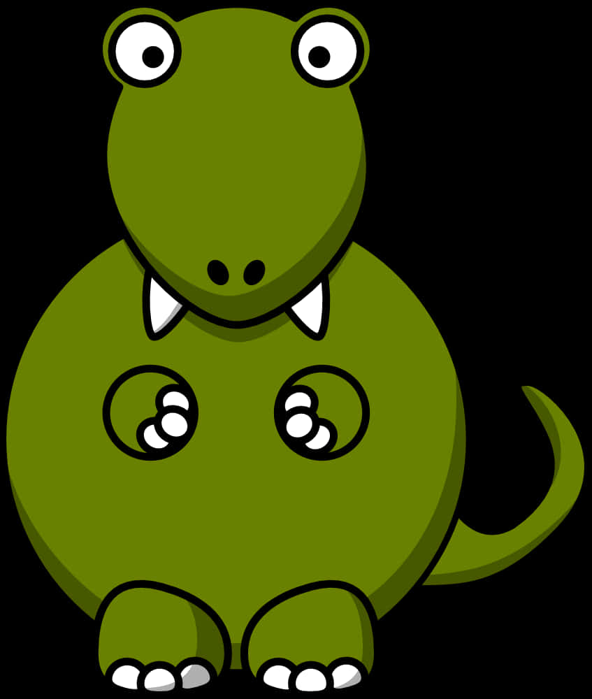 Cute Cartoon Dinosaur Illustration