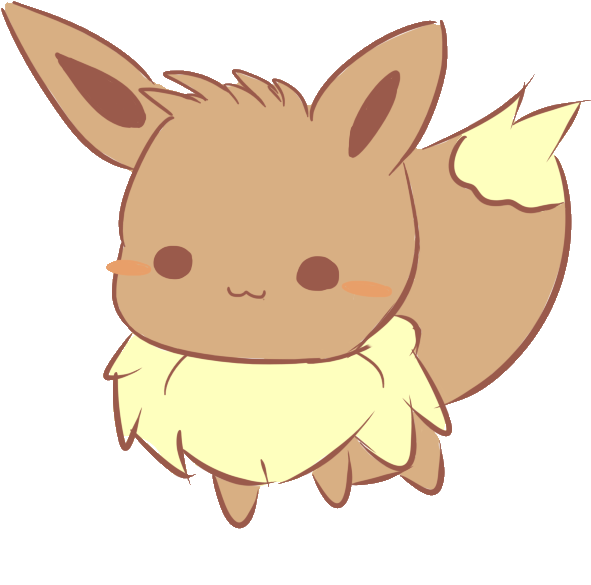 Cute Cartoon Eevee Illustration