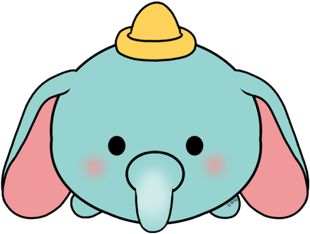 Cute Cartoon Elephantwith Yellow Hat