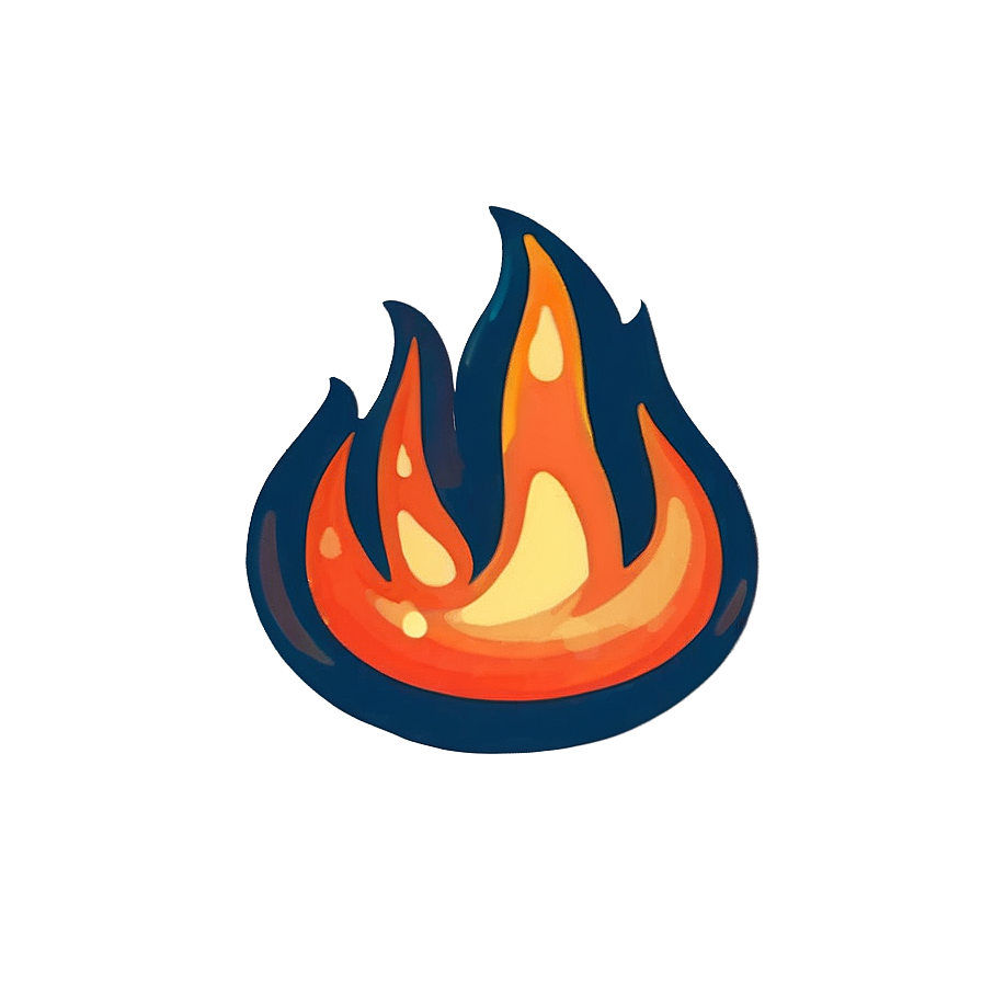 Cute Cartoon Flame Png 7