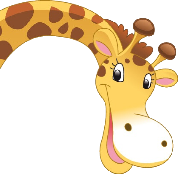 Cute Cartoon Giraffe Head
