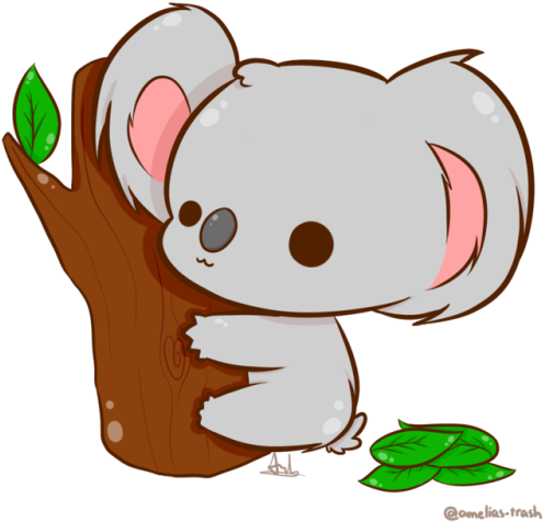 Cute Cartoon Koalaon Tree