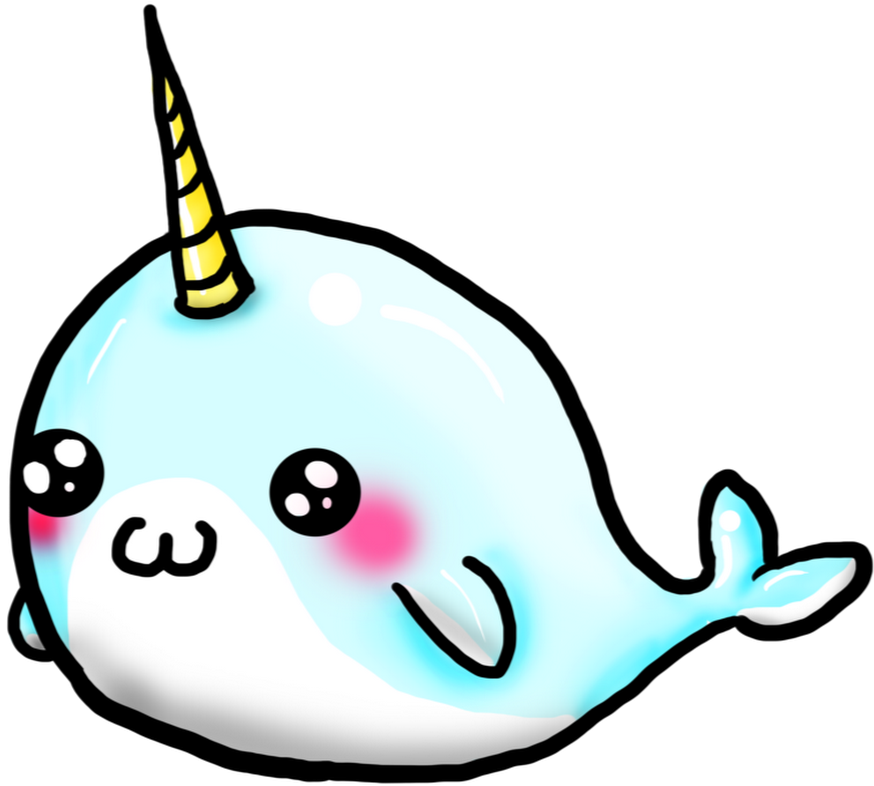 Cute Cartoon Narwhal