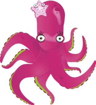 Cute Cartoon Octopus