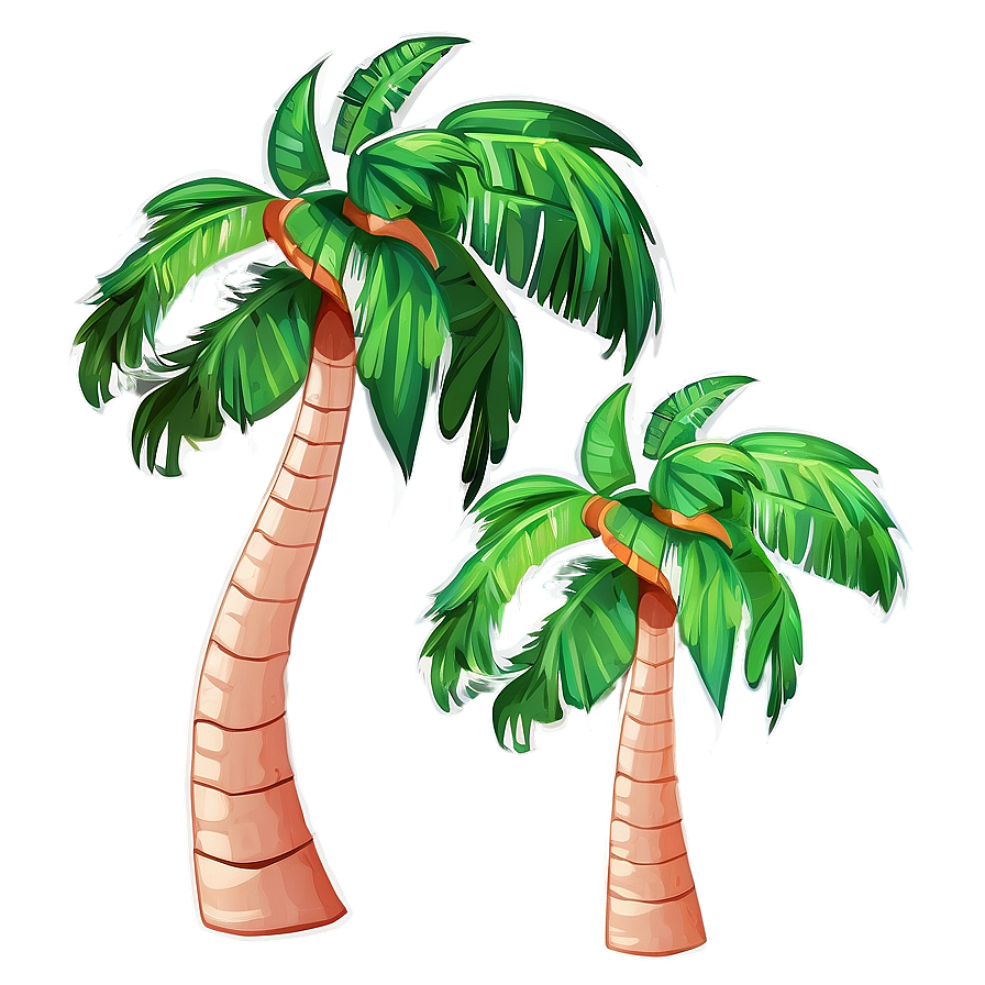 Cute Cartoon Palm Tree Png 32