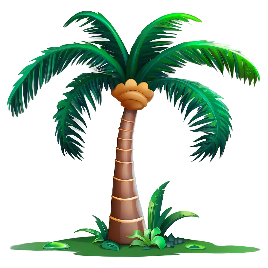 Cute Cartoon Palm Tree Png Aij97