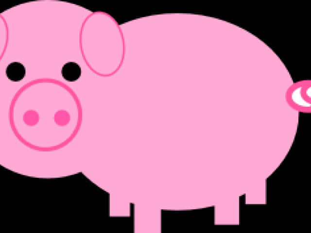 Cute Cartoon Pig Illustration