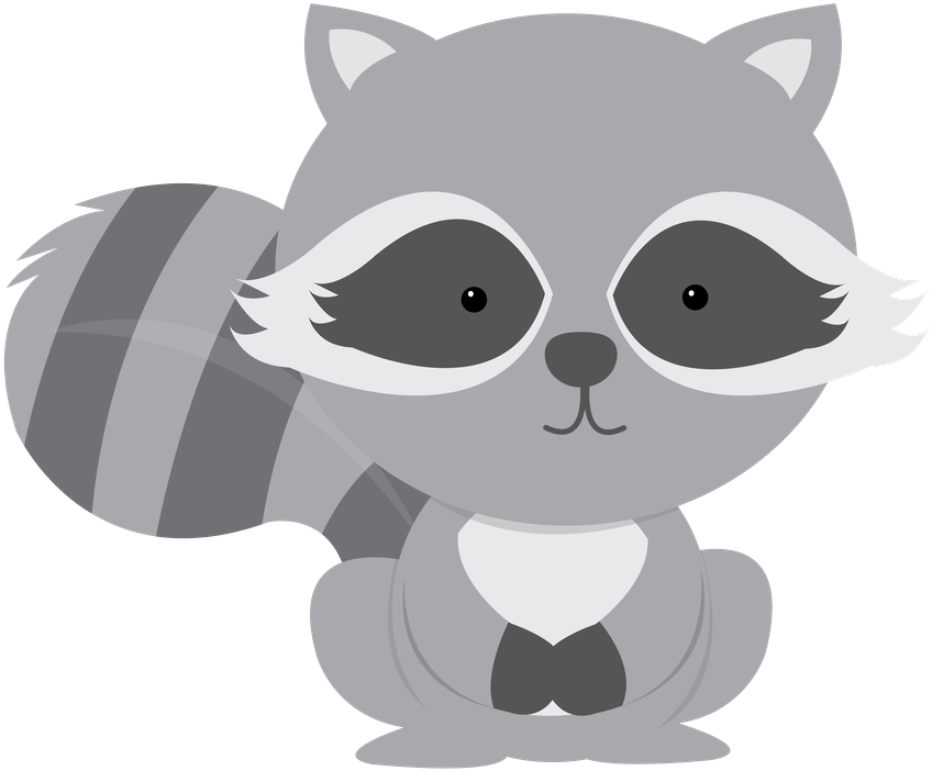 Cute Cartoon Raccoon