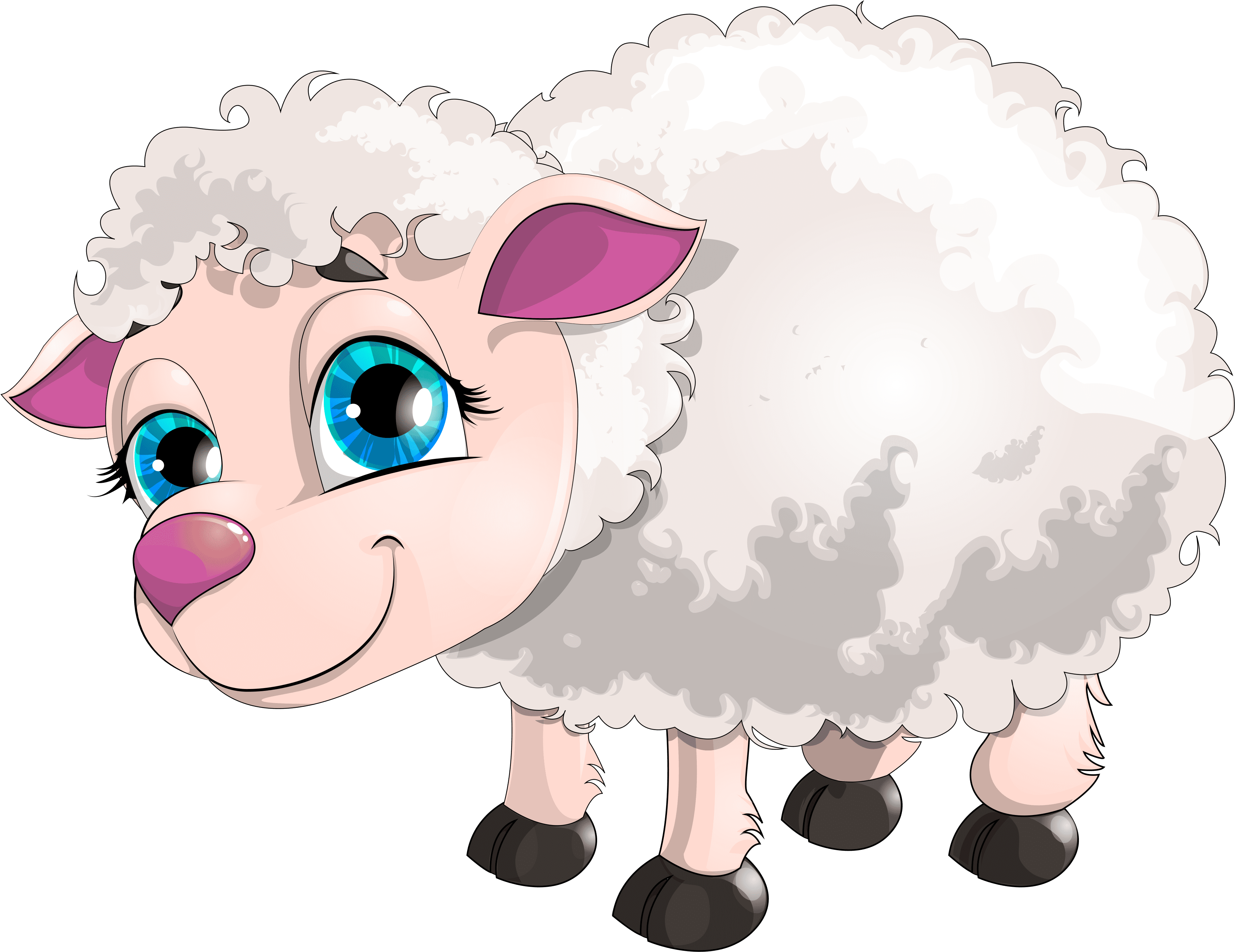 Cute Cartoon Sheep