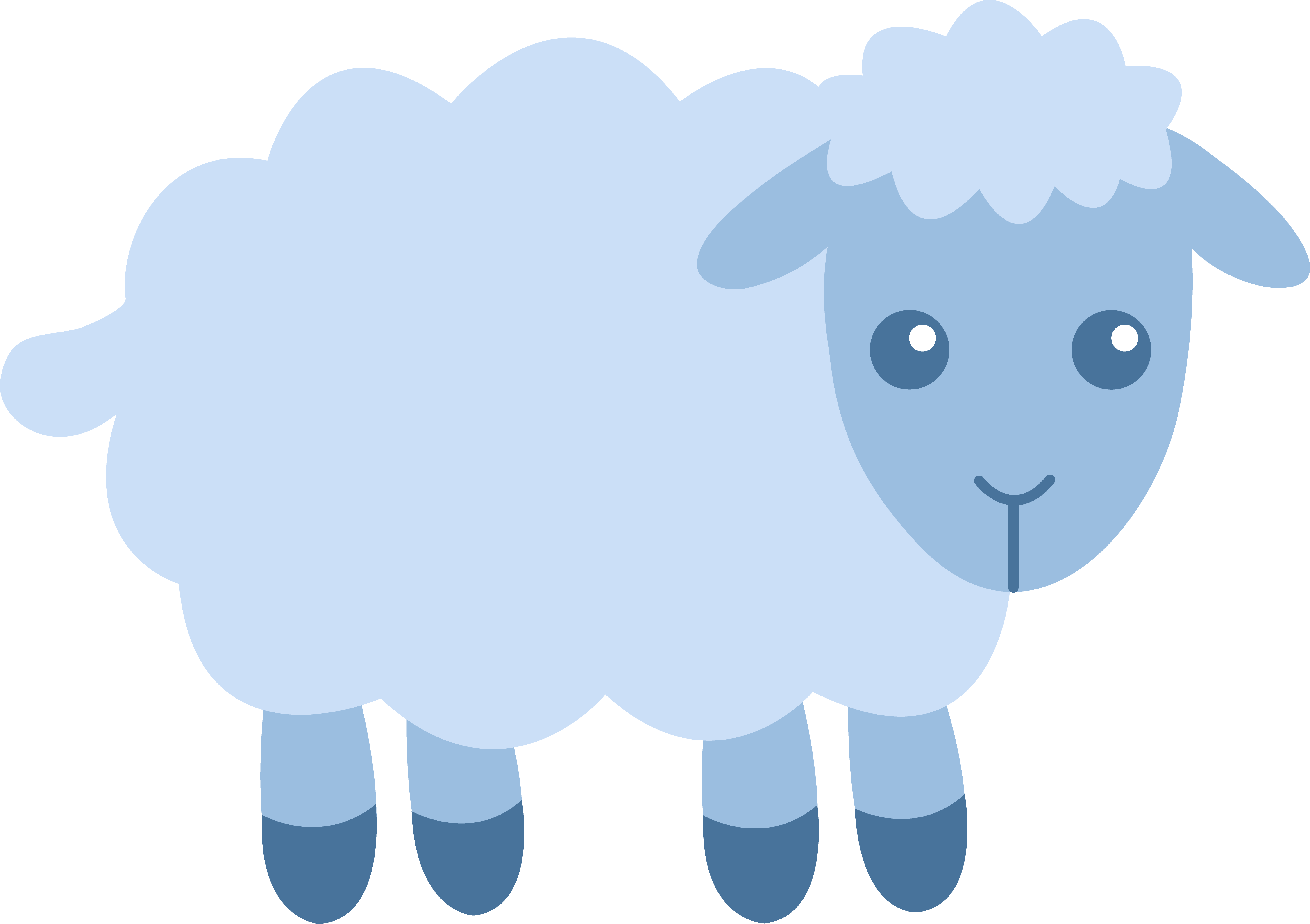 Cute Cartoon Sheep