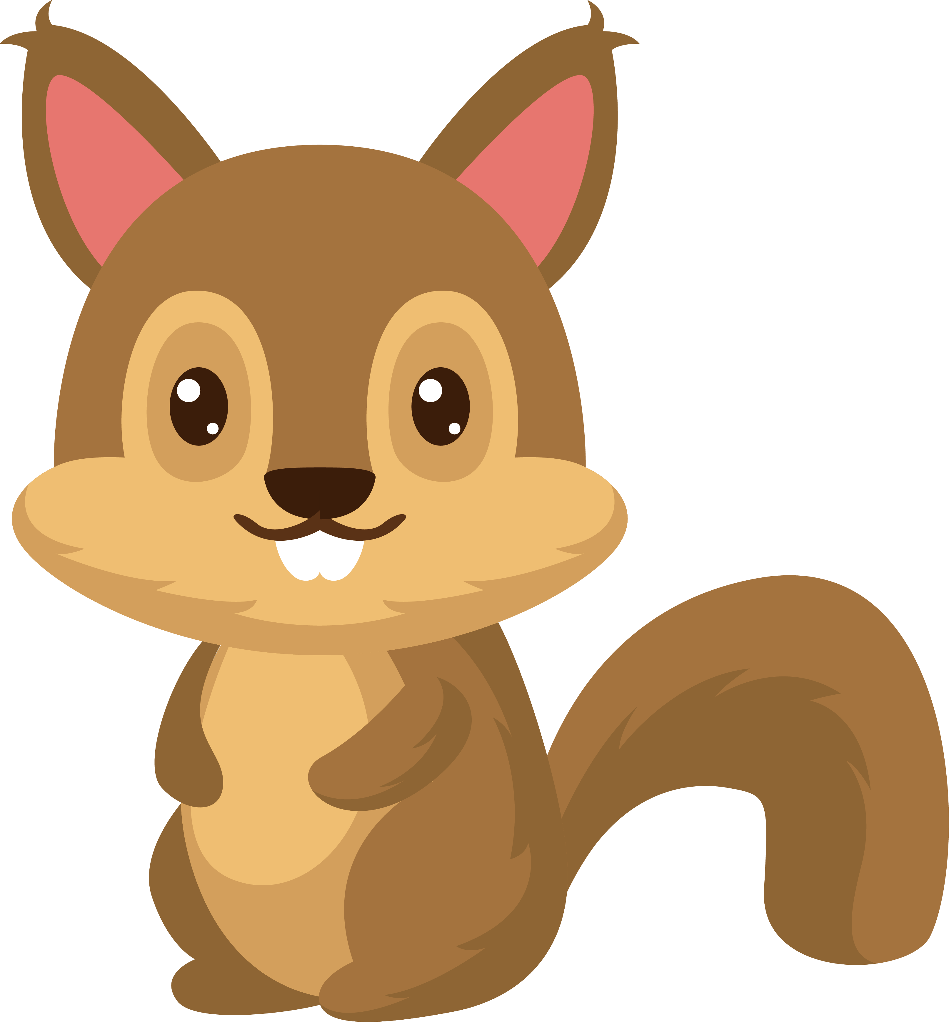 Cute Cartoon Squirrel