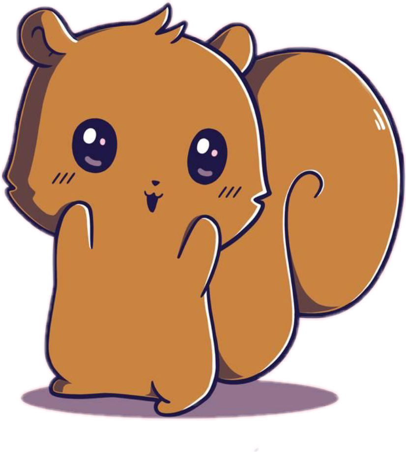 Cute Cartoon Squirrel