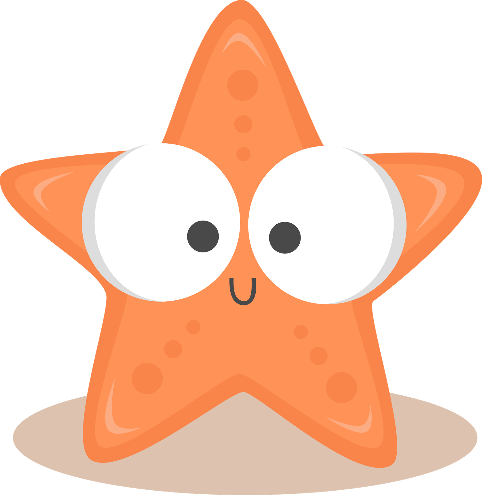 Cute Cartoon Starfish