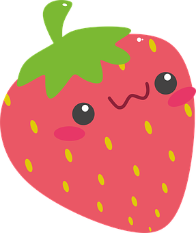 Cute Cartoon Strawberry