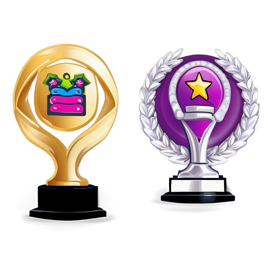 Cute Cartoon Trophy Png 06272024