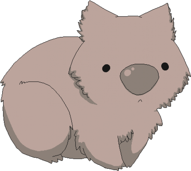 Cute Cartoon Wombat