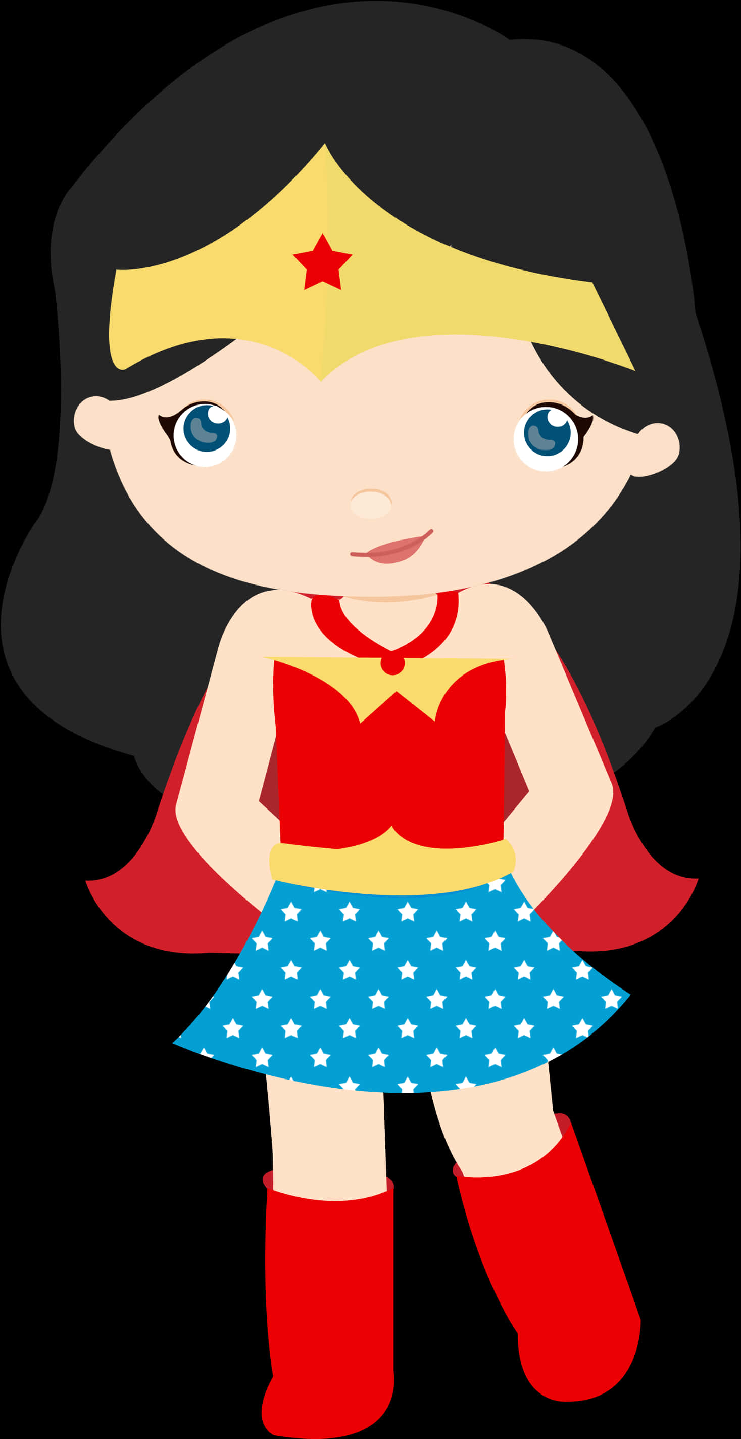 Cute Cartoon Wonder Woman