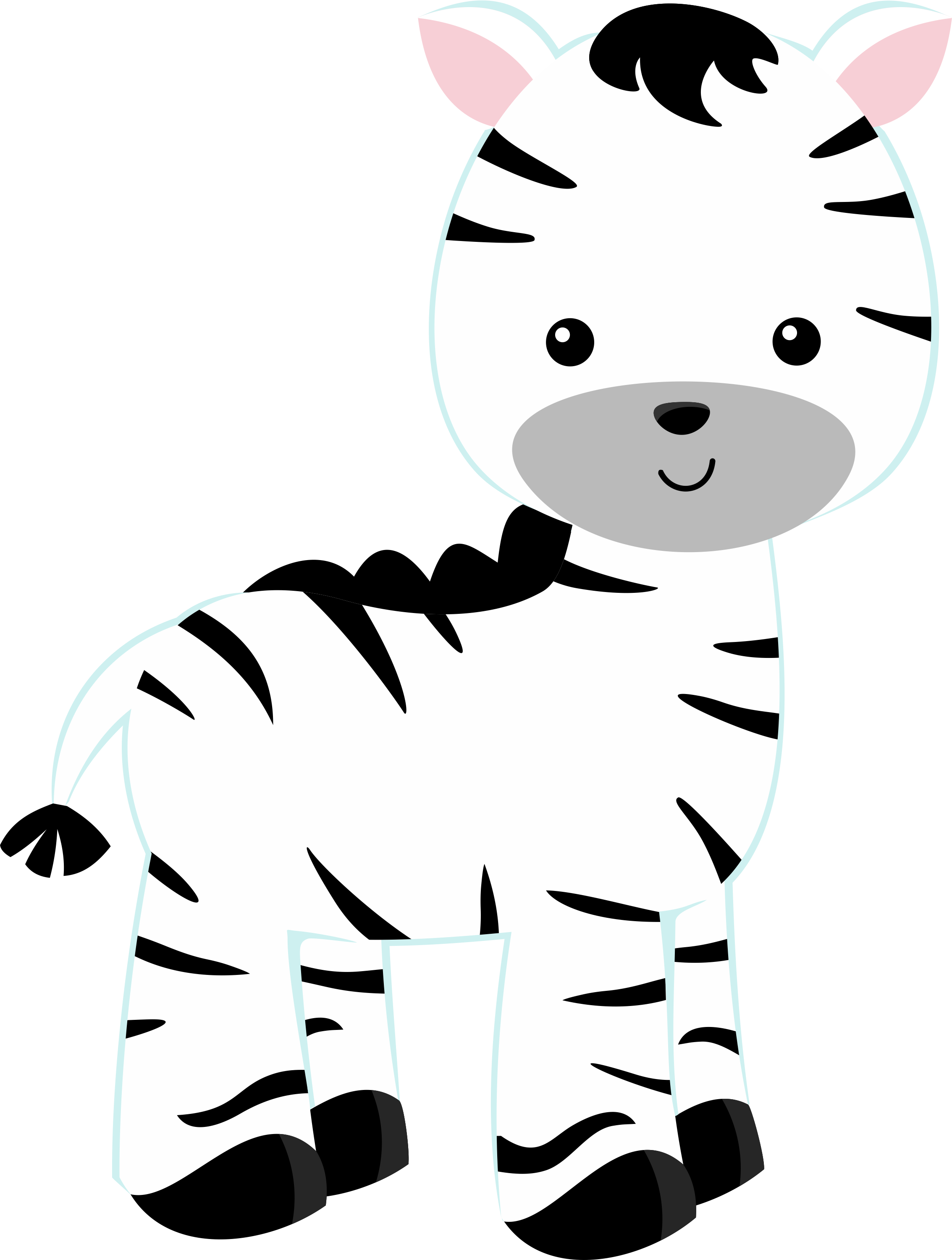 Cute Cartoon Zebra