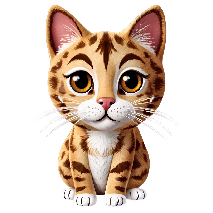 Cute Cat Face Cartoon Png 06122024