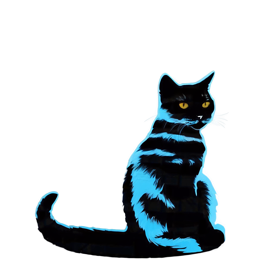 Cute Cat Silhouette Png Chc37