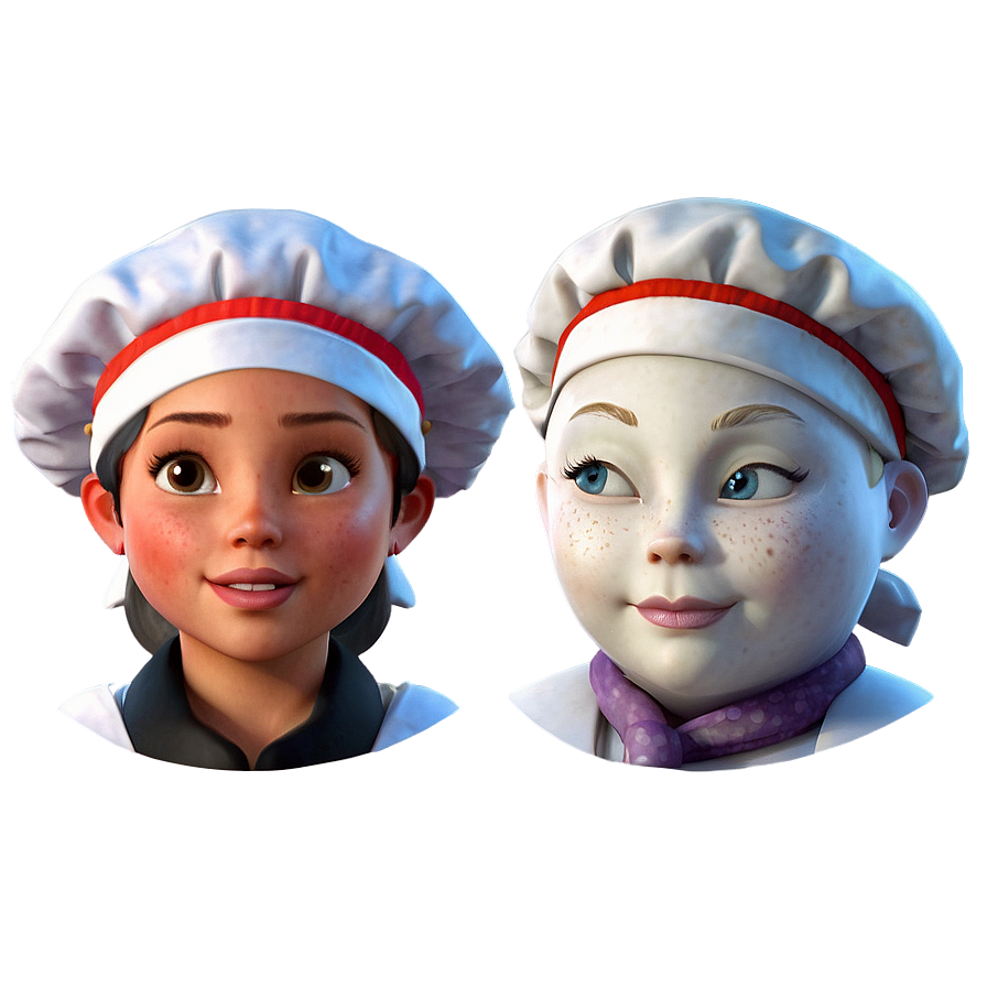 Cute Chef Hat Character Png Isp77