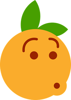 Cute Clementine Cartoon Character