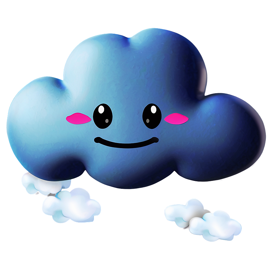 Cute Cloud Emoji Png 29