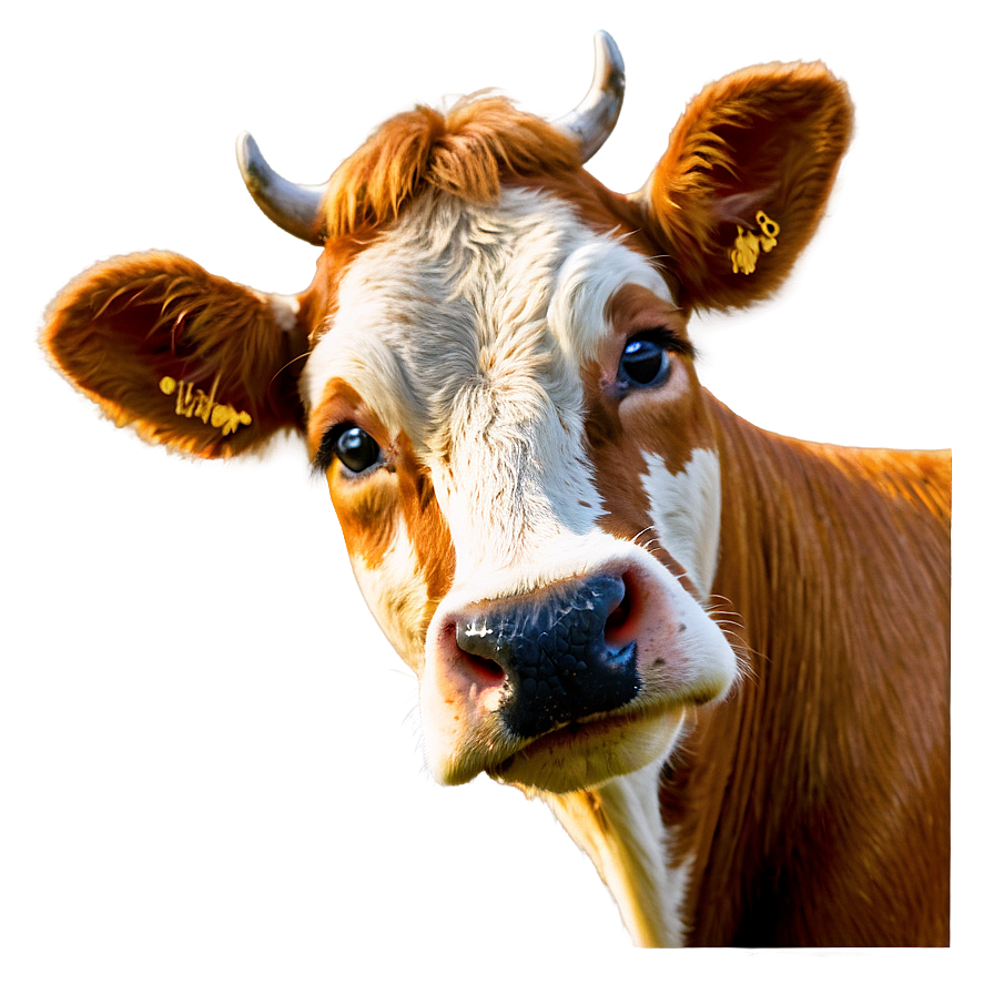 Cute Cow Face Png 05032024