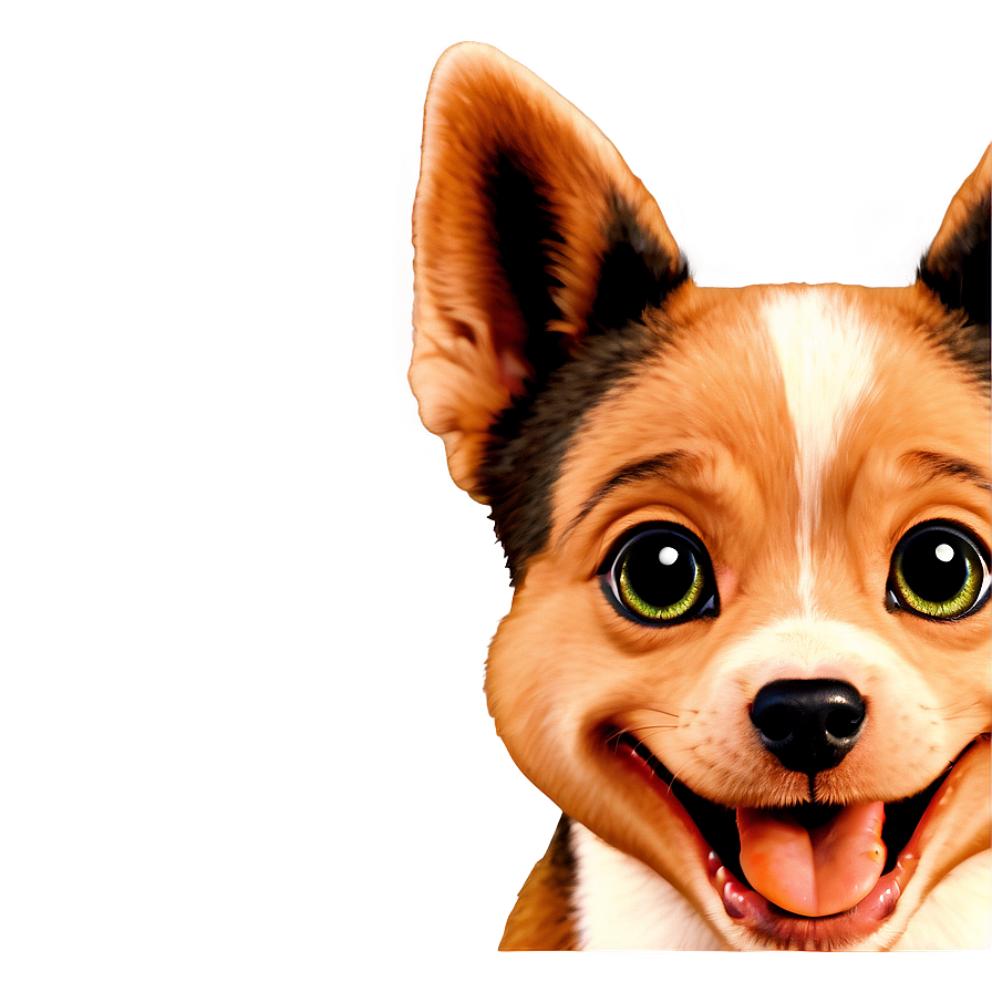 Cute Dog Face Cartoon Png Aun