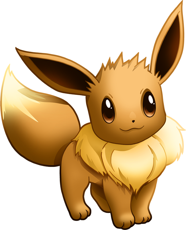 Cute Eevee Pokemon Illustration