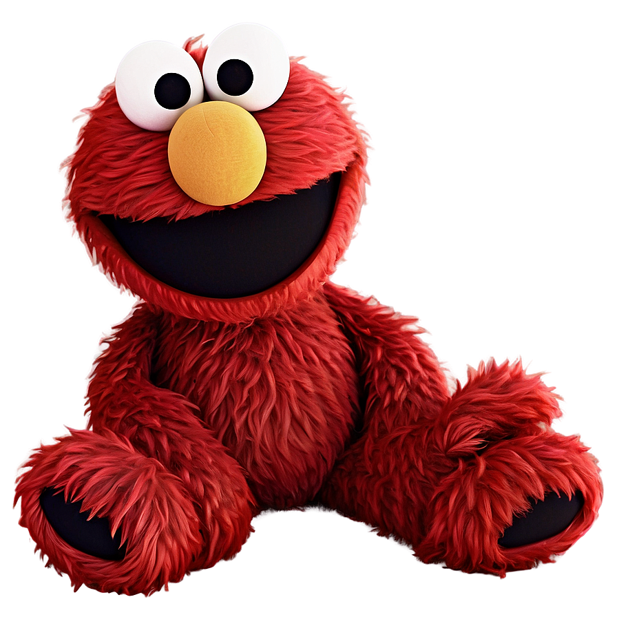 Cute Elmo Illustration Png 05032024