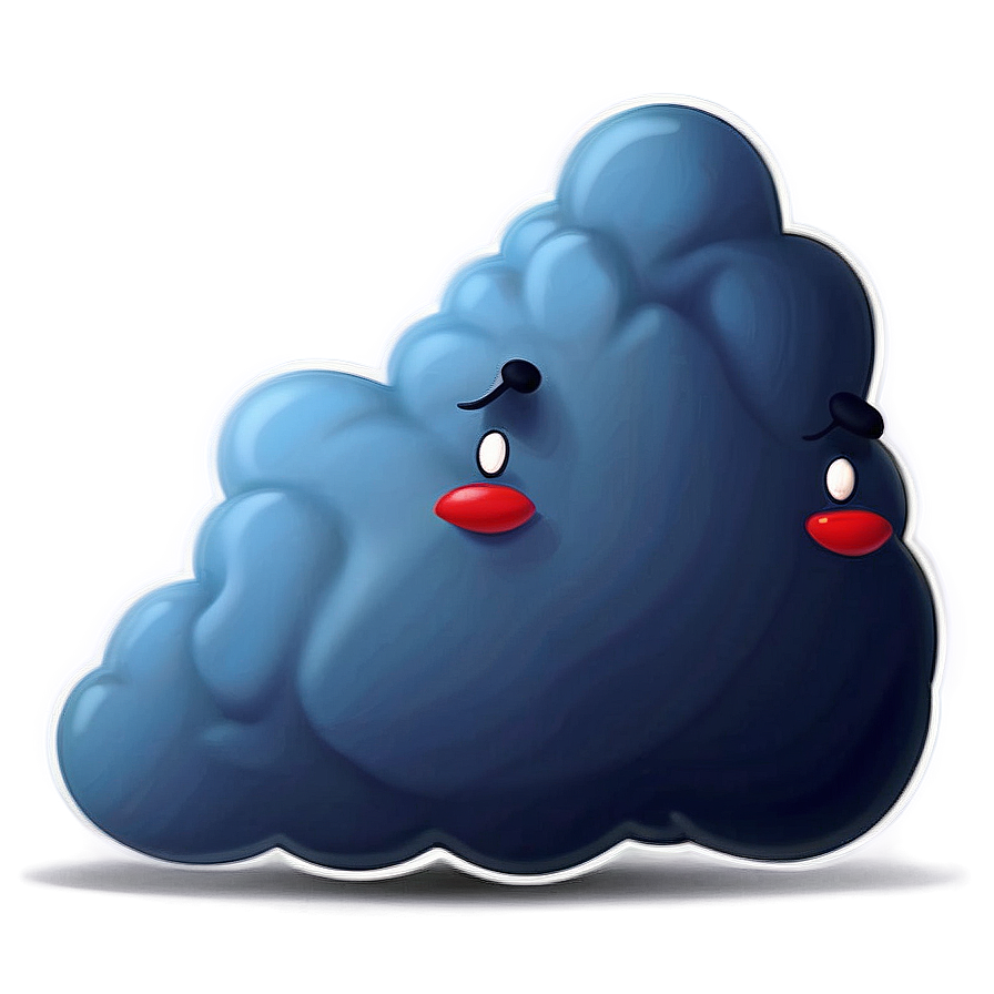 Cute Fart Cloud Cartoon Png 8