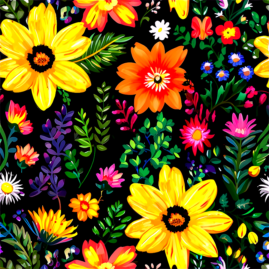 Cute Floral Pattern Png Bkp