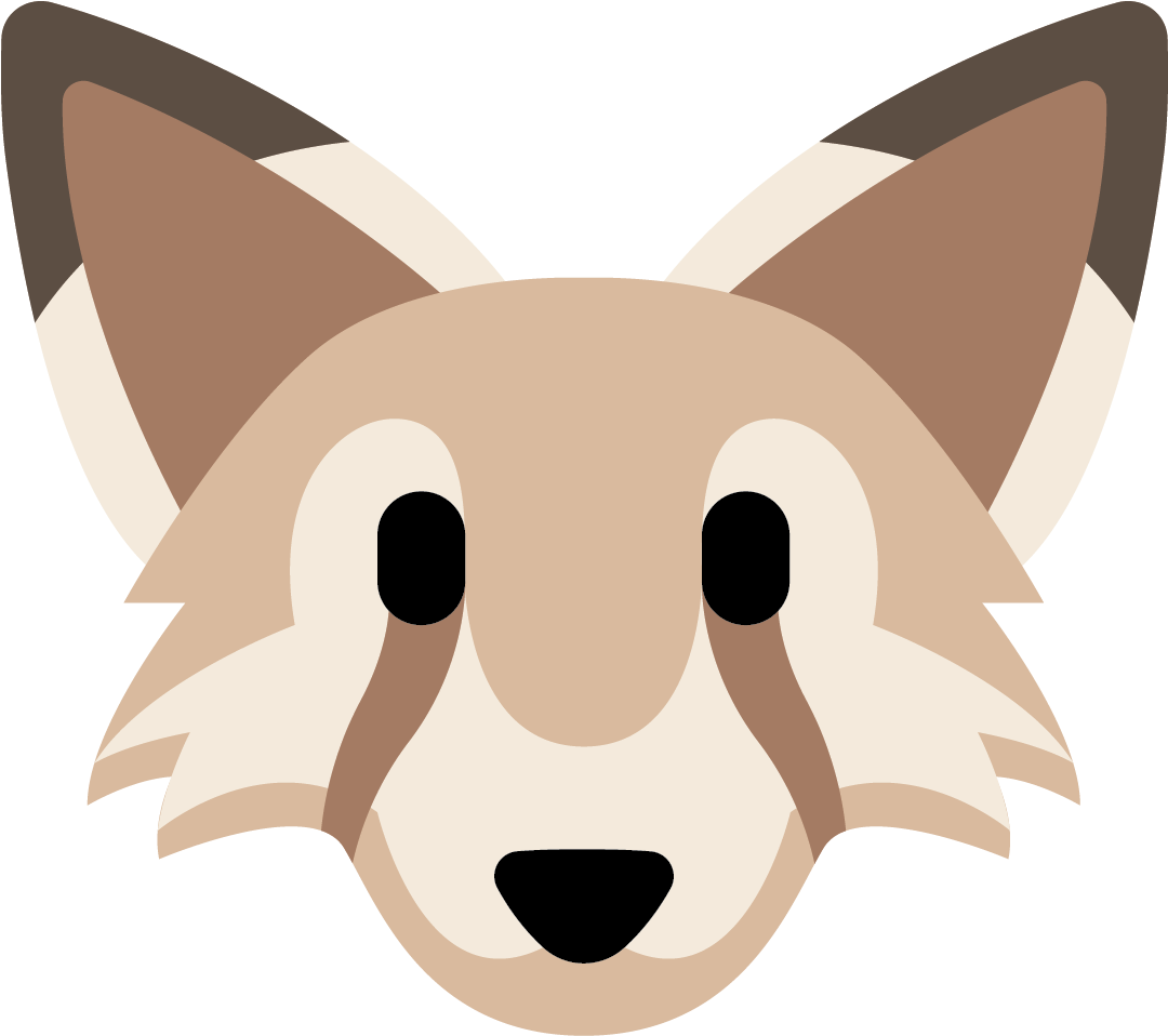 Cute Fox Emoji Graphic