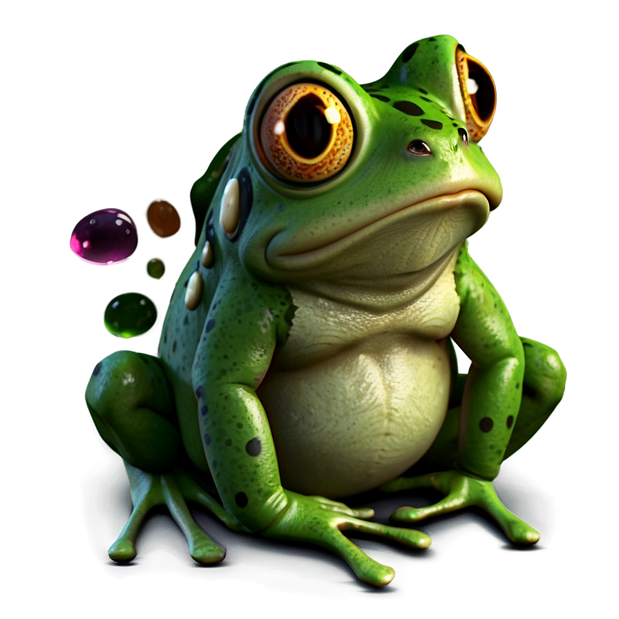 Cute Frog Illustration Png 3