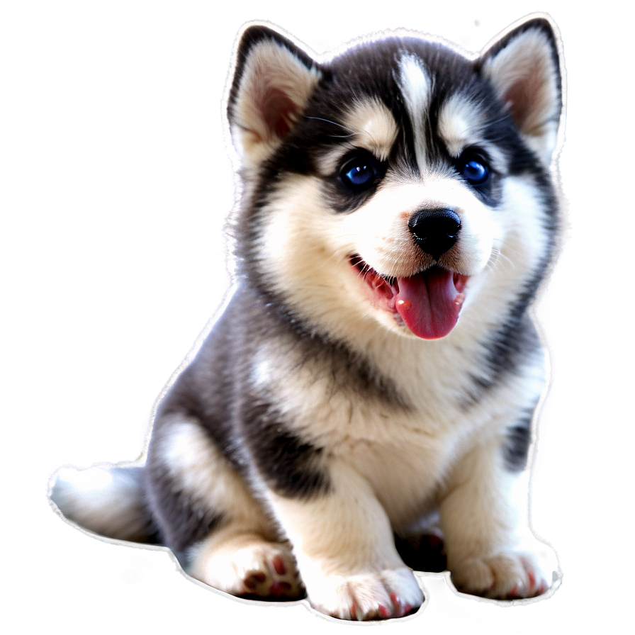 Cute Husky Puppy Png 87