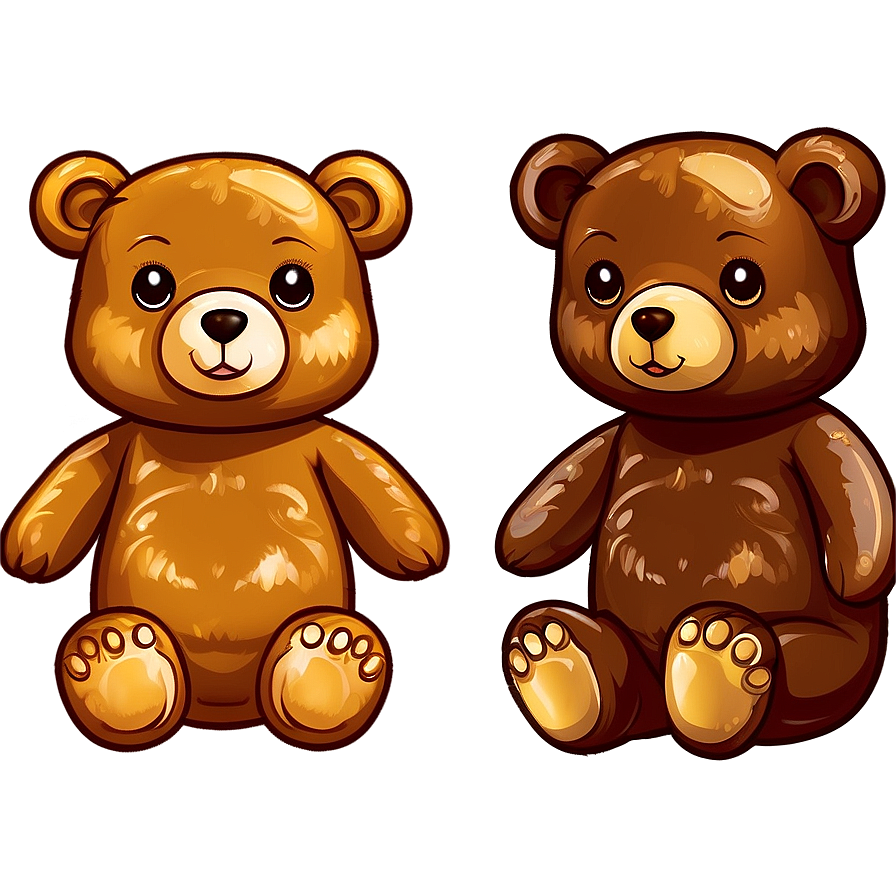 Cute Kawaii Bear Illustration Png Hbd