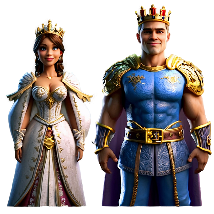 Cute King And Queen Png 23