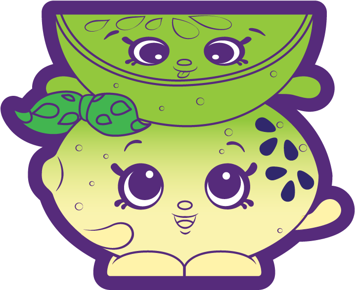 Cute Lime Shopkin Character