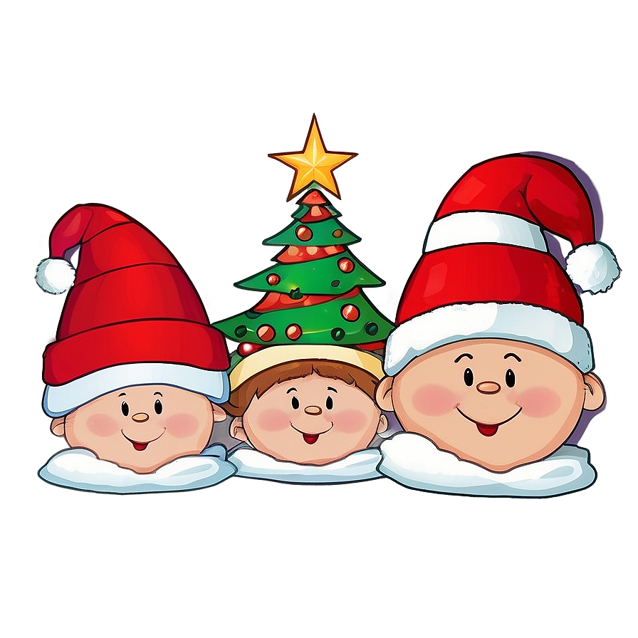 Cute Merry Christmas Characters Png 77