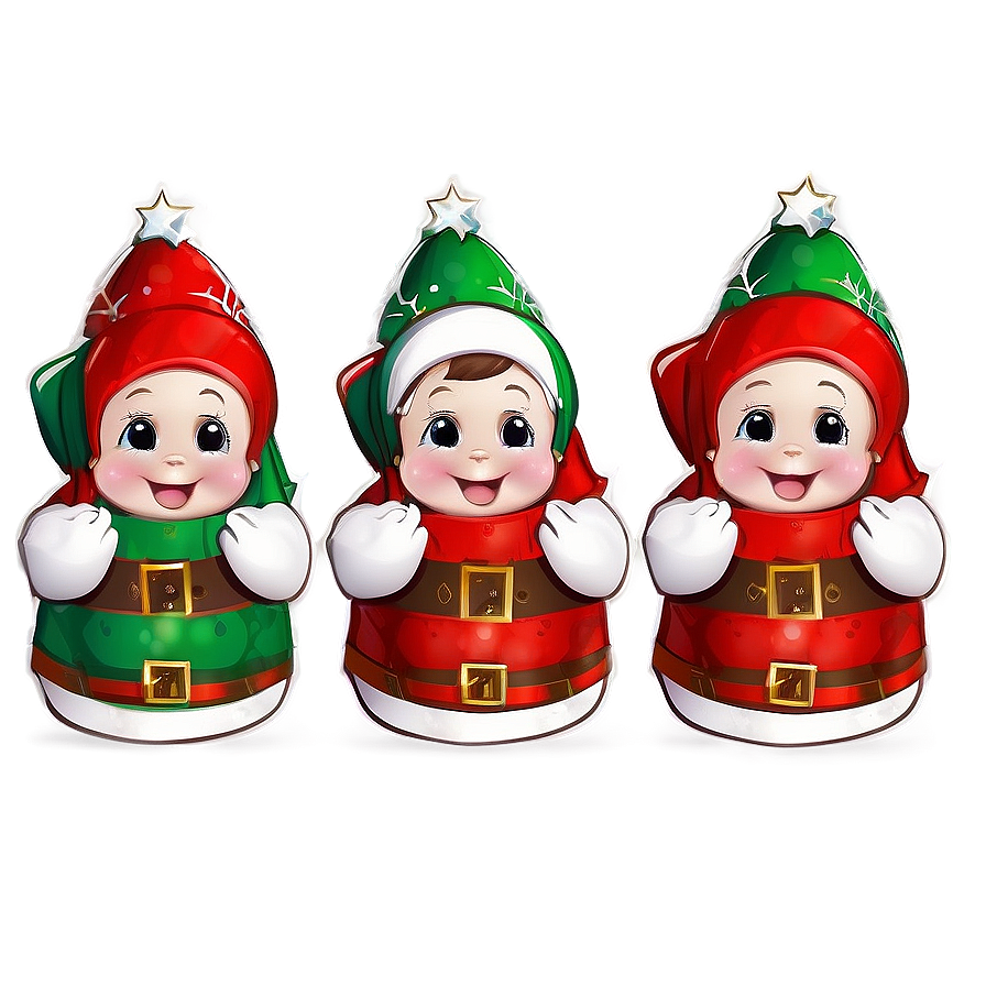 Cute Merry Christmas Characters Png Jav