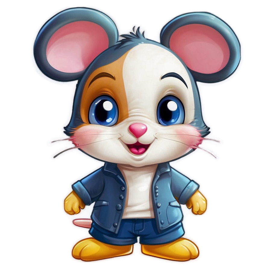 Cute Mouse Character Png Biv