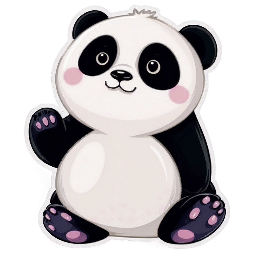 Cute Panda Sticker Png Xcv