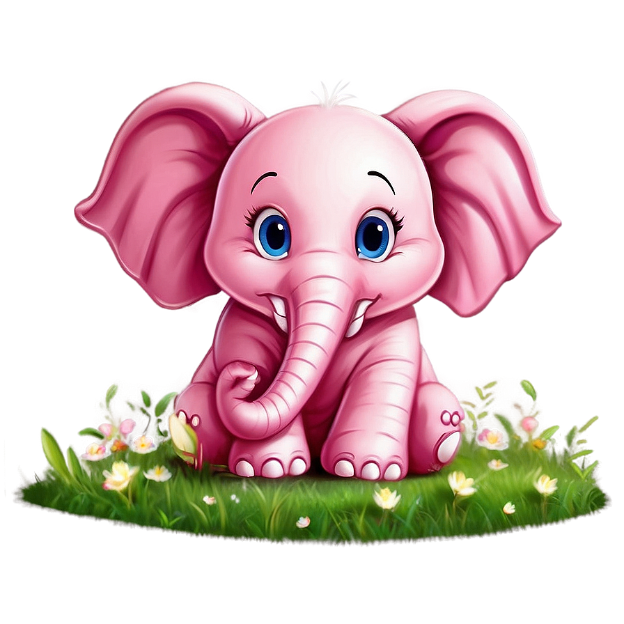 Cute Pink Elephant Png 58