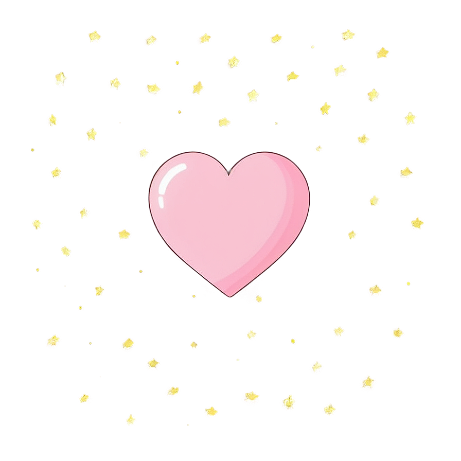 Cute Pink Heart Illustration Png 05232024